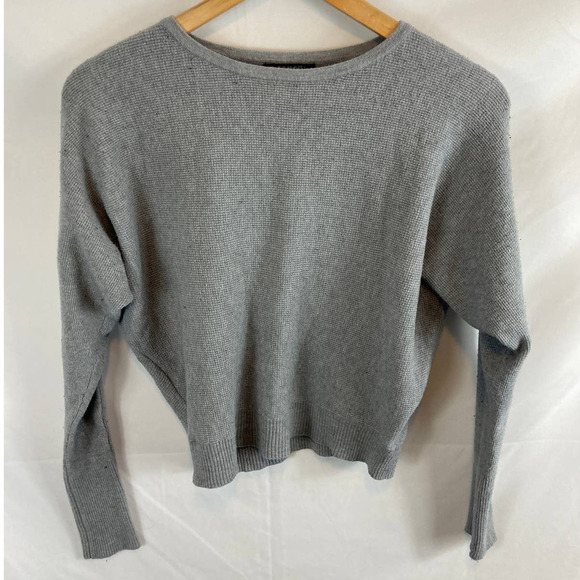 Tahari Waffle Knit Crop Sweater size Large - Picture 1 of 5